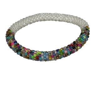 Handmade Sashka Colorful Glass Beaded Bracelet